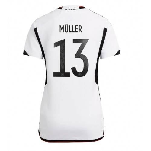 Tyskland Thomas Muller #13 Hjemmedrakt Kvinner VM 2022 Kortermet Tyskland Thomas Muller #13 Hjemmedrakt Kvinner VM 2022 Kortermet